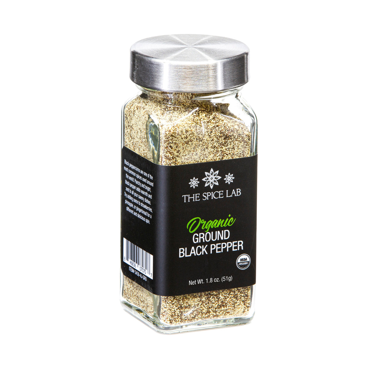 Organic Ground Pepper - 1.8 oz French Jar - 5439 – The Spice Lab