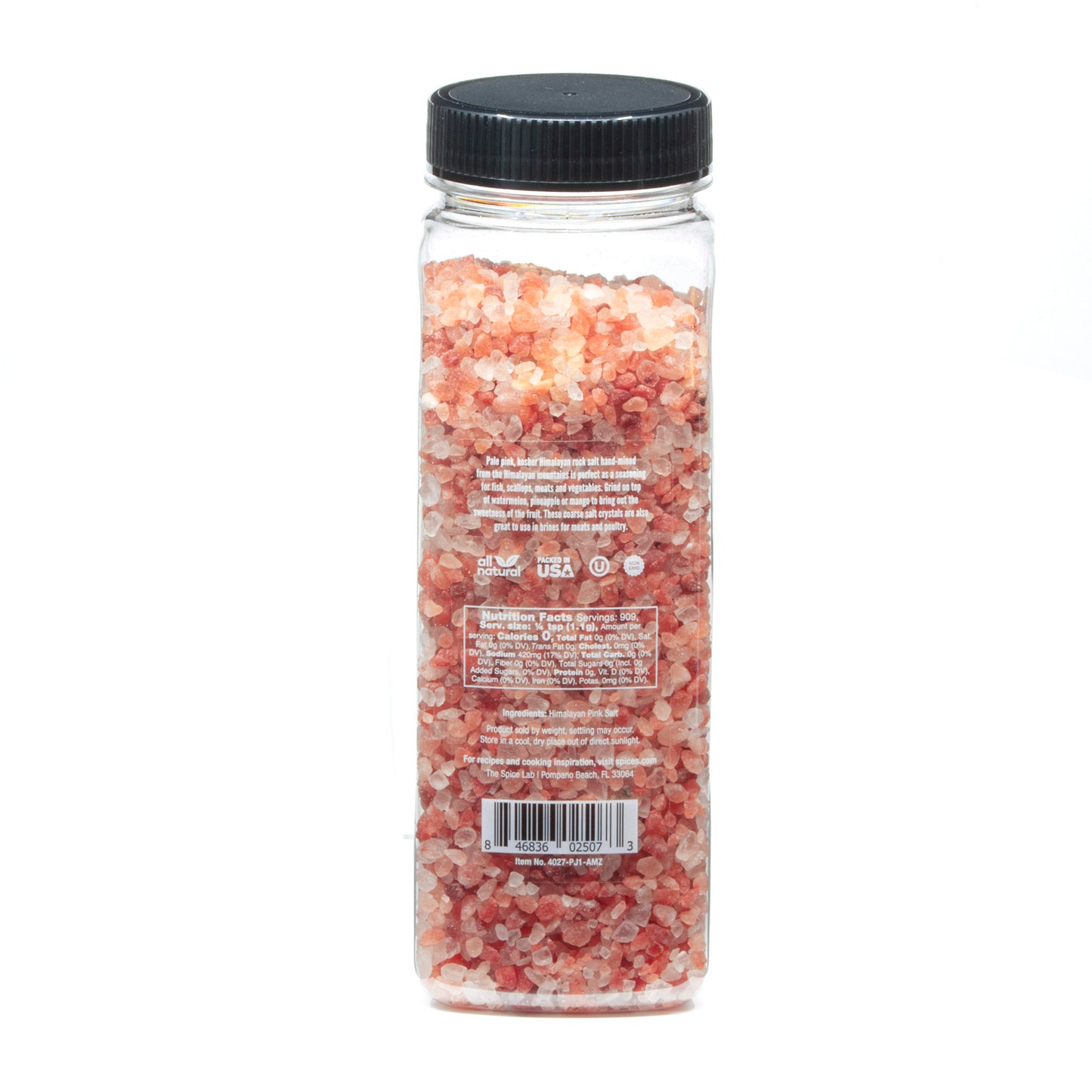 Himalayan Pink Salt Coarse & Organic Black Tellicherry Peppercorns Combo Pack
