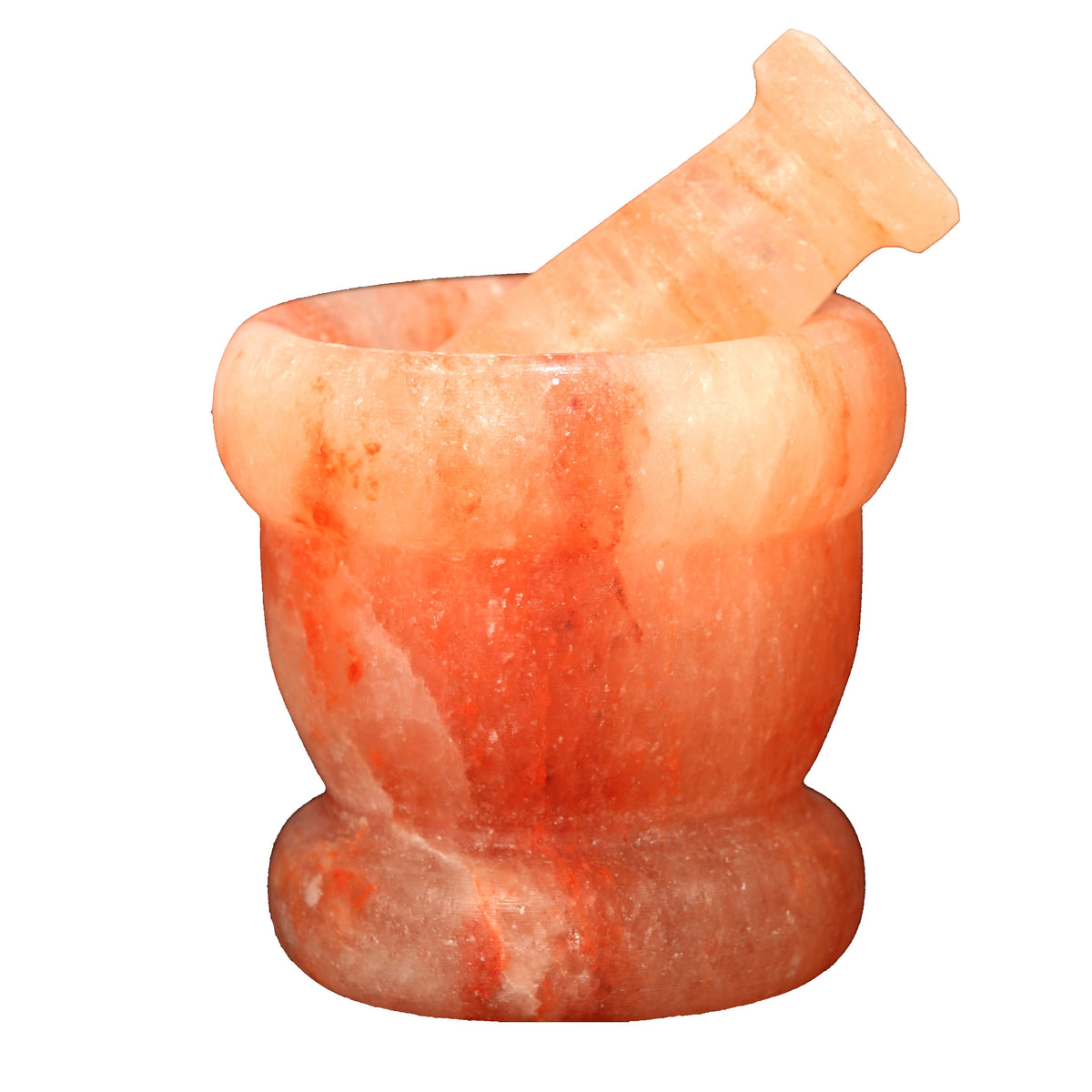 Pink Himalayan Salt Mortar & Pestle Set (Food Grade) - Large