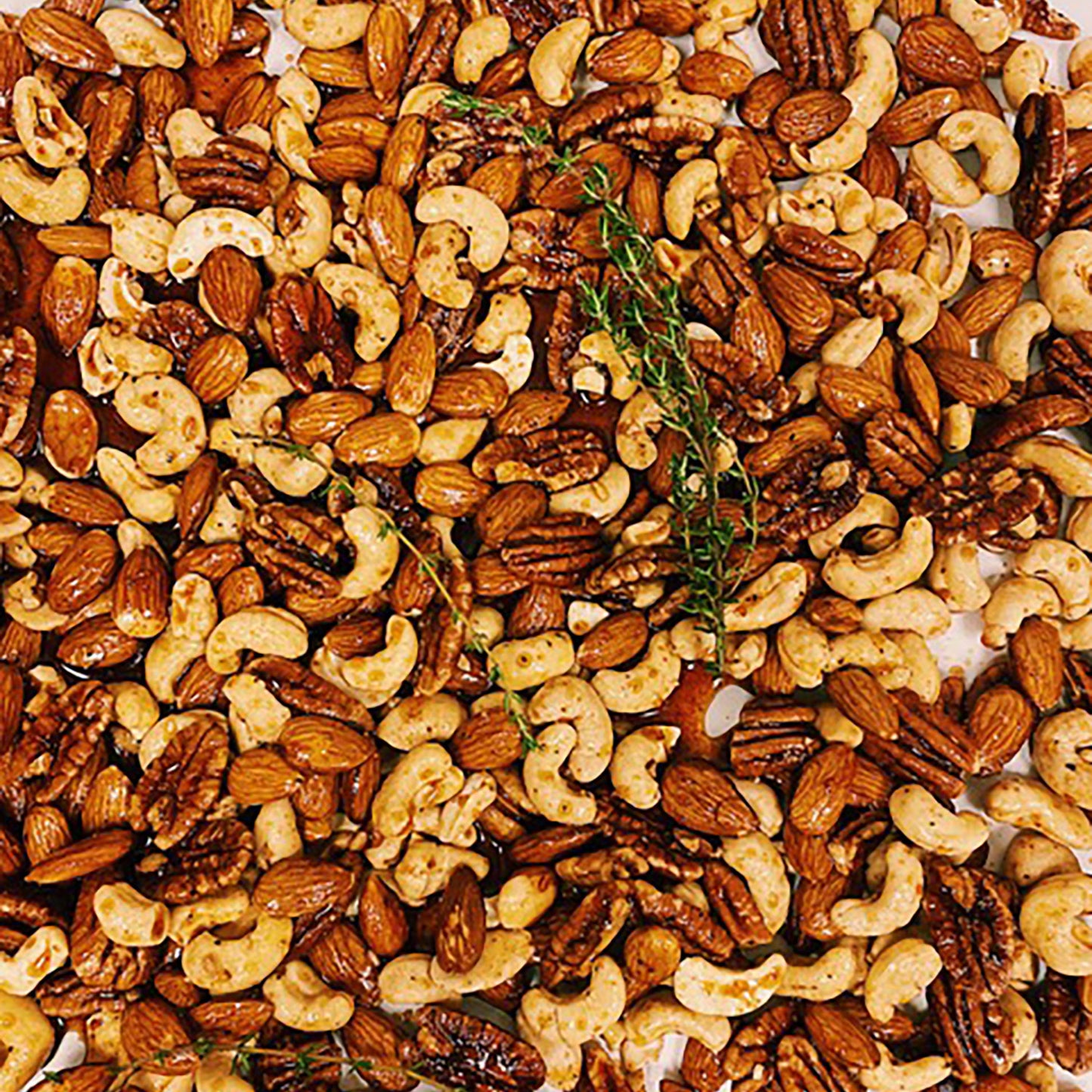 Maple Glazed Spiced Nuts