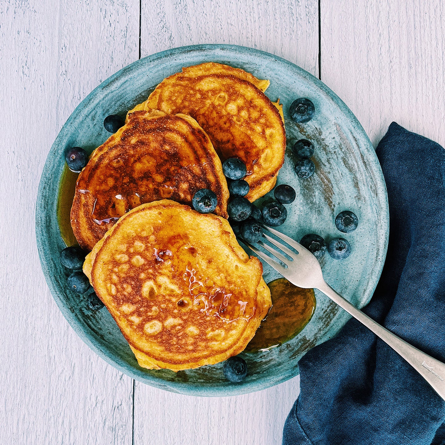 Cornmeal Buttermilk Pancakes