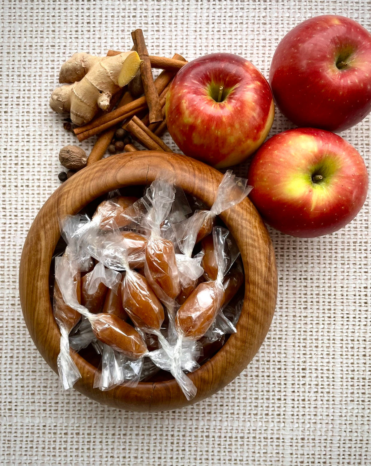 Salted Apple Cider Caramels