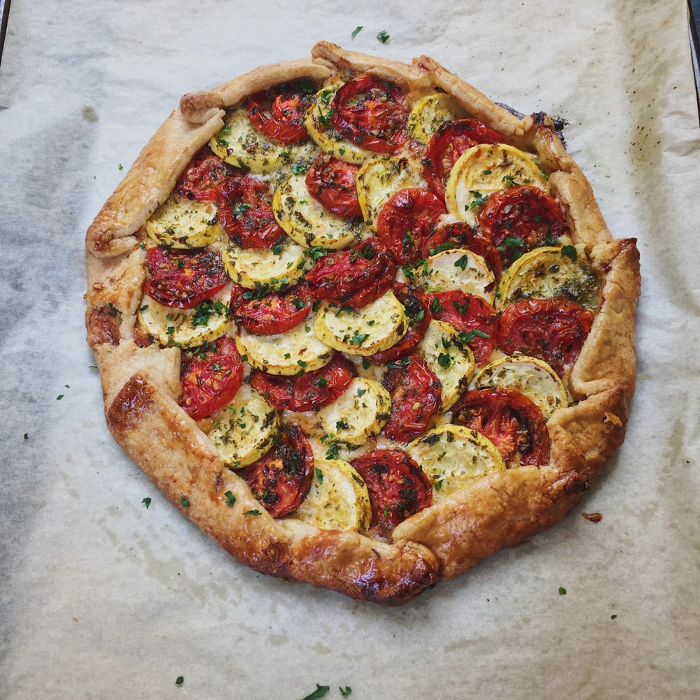 Tomato and Summer Squash Galette