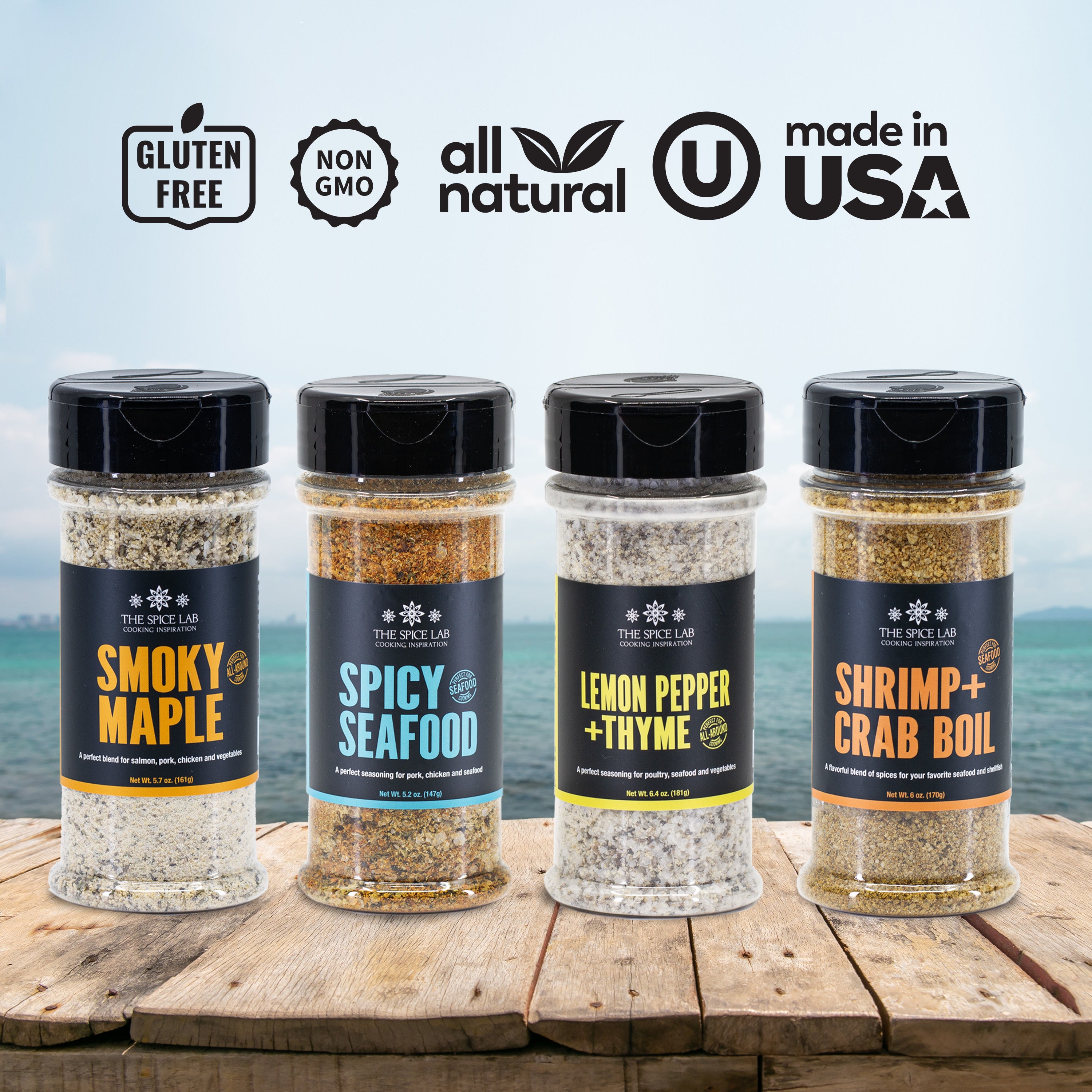The Spice Lab Spicy Seafood Seasoning - WINNER Golden Pepper AWARD 201