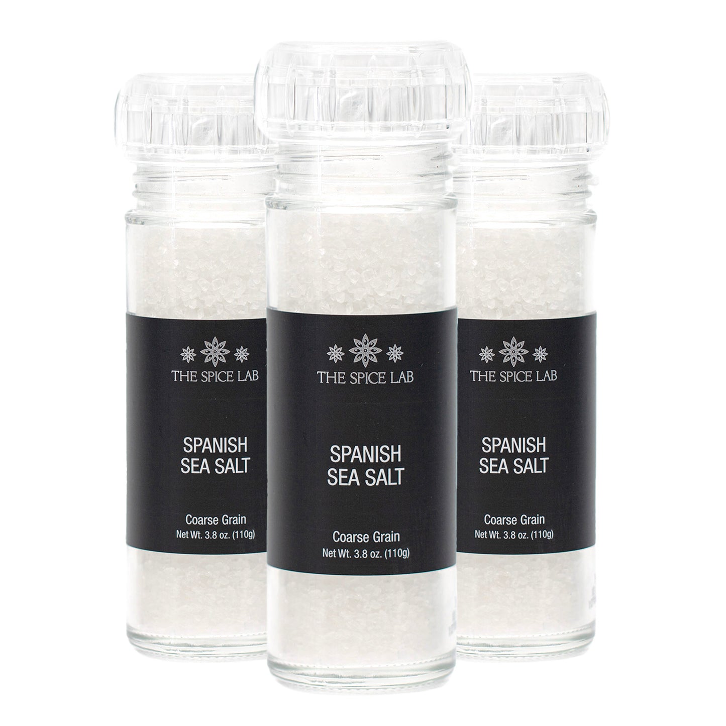 Spanish Sea Salt (Coarse Grain) with Grinder-3 Pack
