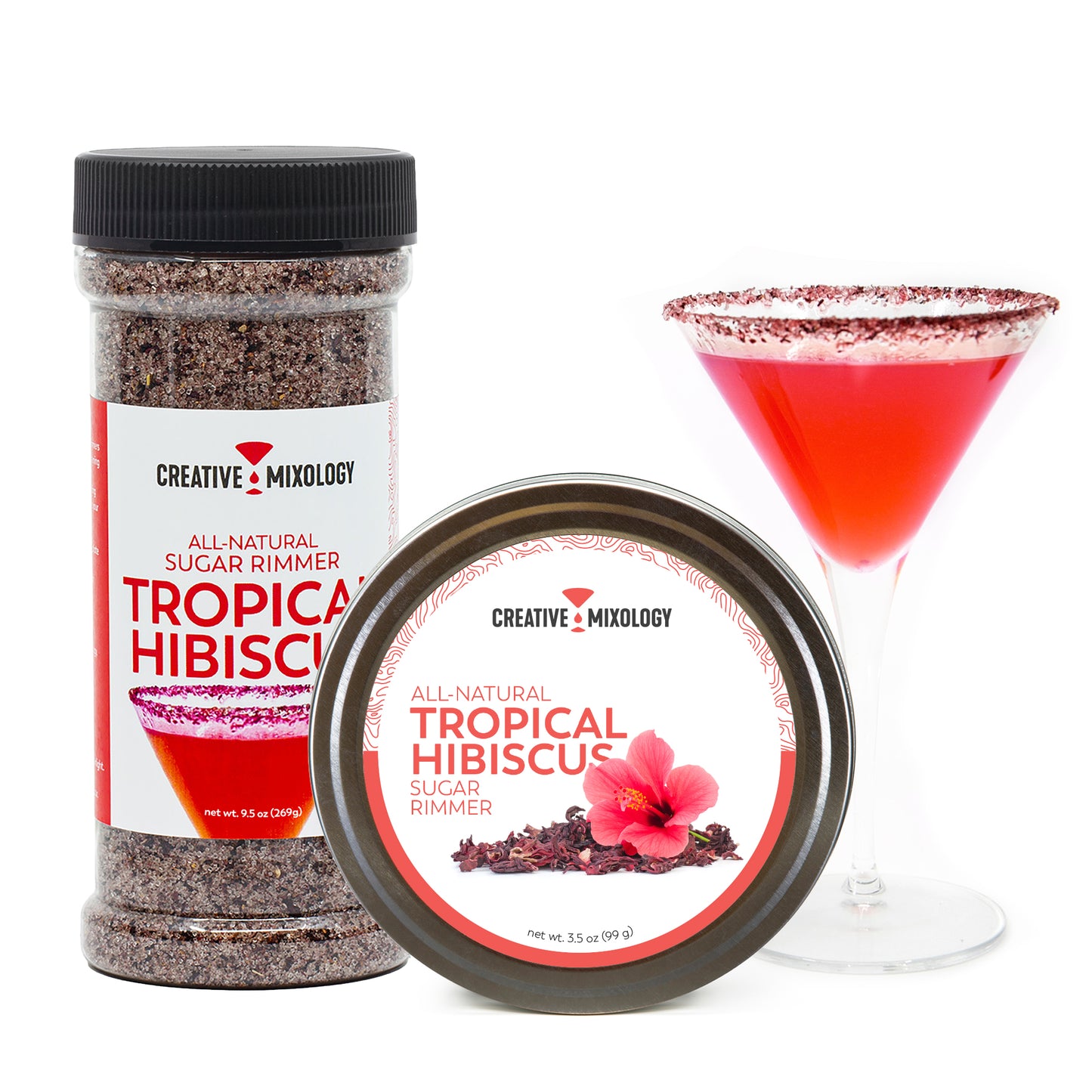 Tropical Hibiscus Sugar Cocktail Rimmer - 5278