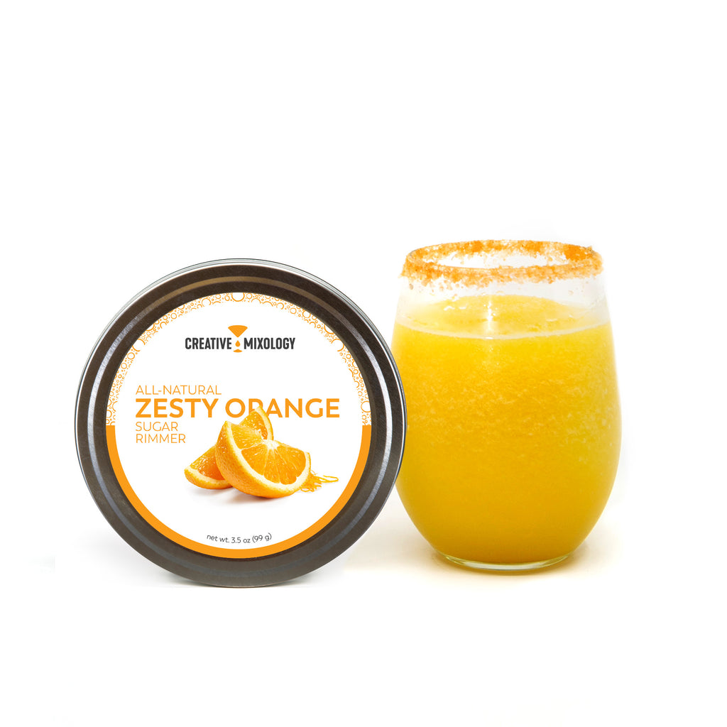 All-Natural Zesty Orange Sugar Cocktail Rimmer