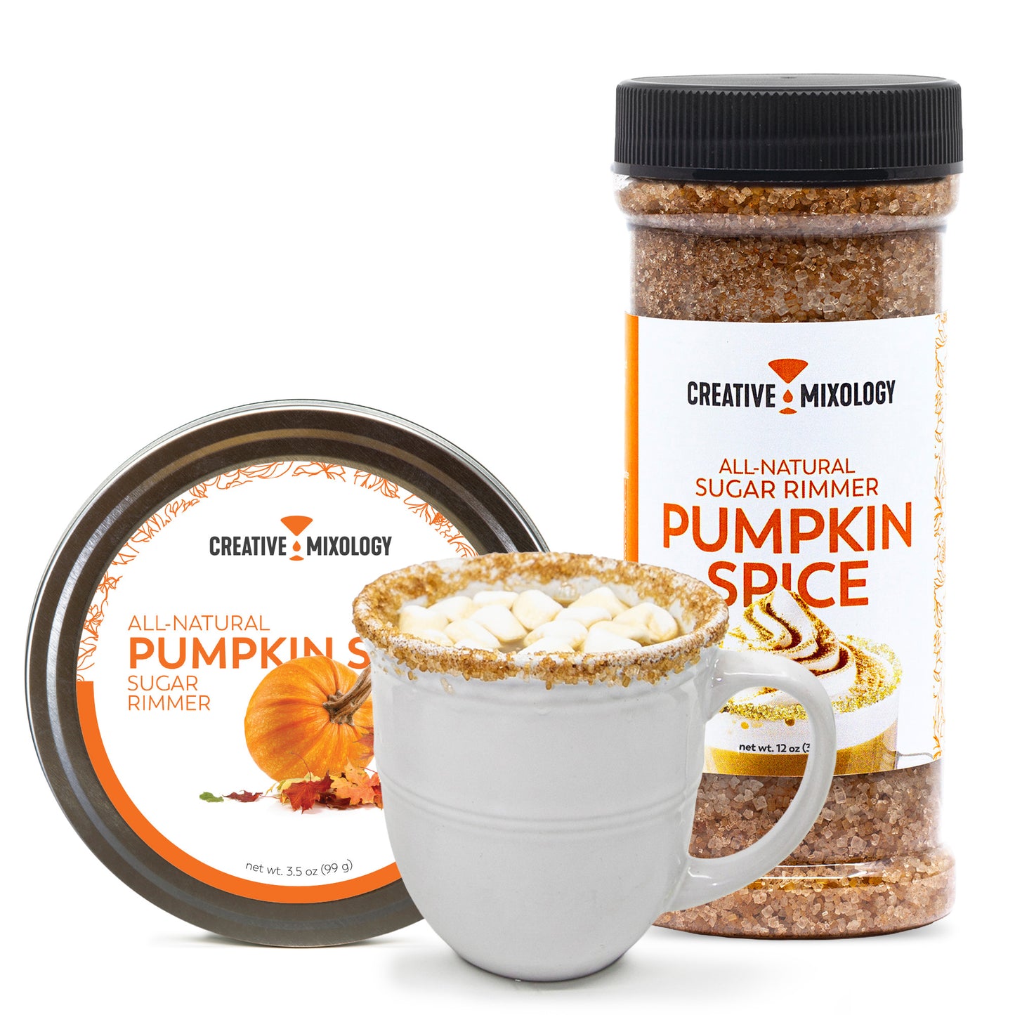 Creative Mixology's All-Natural Pumpkin Spice Sugar Cocktail Rimmer - 5413