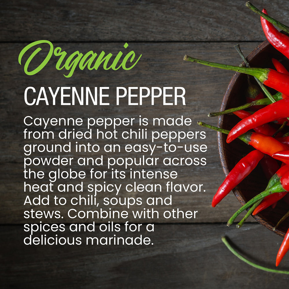 
                      
                        Organic Cayenne Pepper
                      
                    