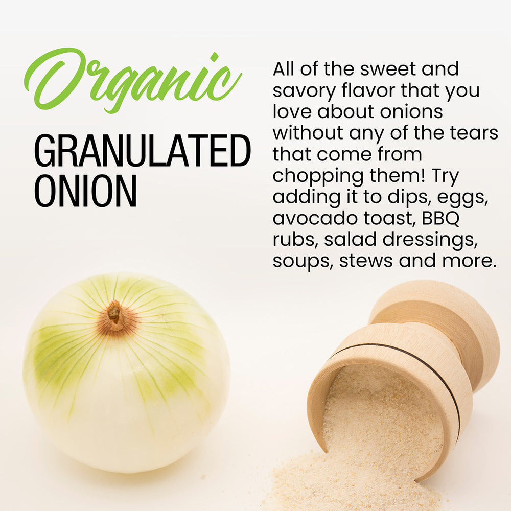 
                      
                        Organic Granulated Onion
                      
                    