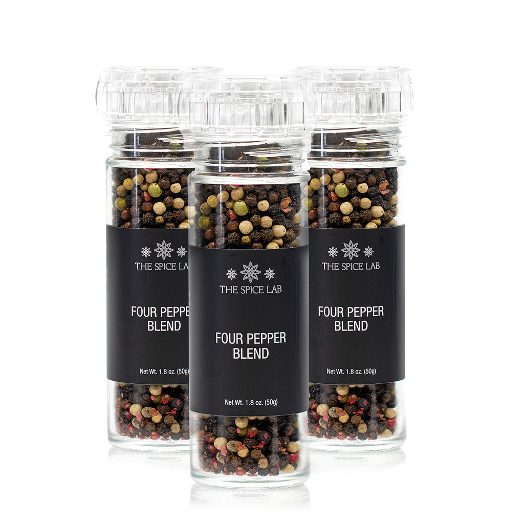 Four Pepper Blend with Grinder-3 Pack