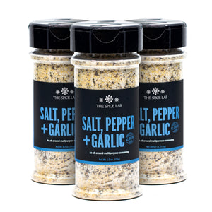 
                  
                    Load image into Gallery viewer, The Spice Lab Salt, Pepper + Garlic Seasoning - 7216
                  
                