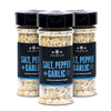 Salt, Pepper + Garlic Seasoning