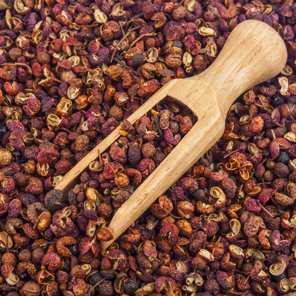 
                  
                    Load image into Gallery viewer, The Spice Lab Wild Red Szechuan Peppercorn - Kosher Gluten-Free Non-GMO All Natural Pepper - 5058
                  
                