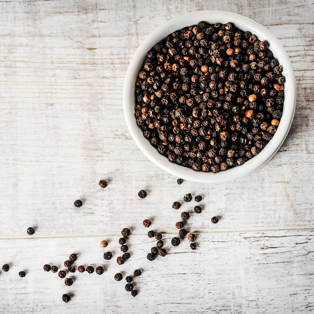 
                      
                        Black Tellicherry Peppercorns (Whole) for Grinder Refill
                      
                    