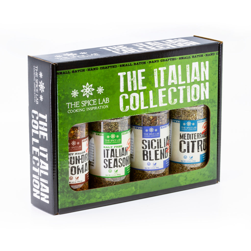 The Spice Lab Italian Collection - Four All-Natural Blends in Shaker Jars - 2055