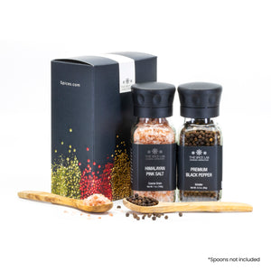 
                  
                    Load image into Gallery viewer, The Spice Lab Coarse Himalayan Pink Salt &amp;amp; Premium Black Pepper Set – 2238
                  
                