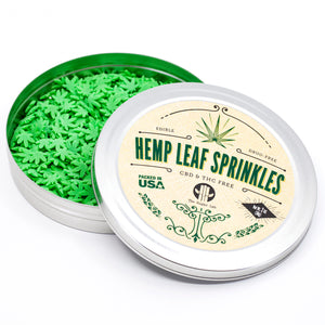 
                  
                    Load image into Gallery viewer, &amp;quot;Hemp Leaf&amp;quot; Sprinkles Edible Hemp Party Decorations (CBD &amp;amp; THC Free) Tasty Ice Cream Toppings &amp;amp; Sprinkles for Baking 420 Party Cupcakes
                  
                
