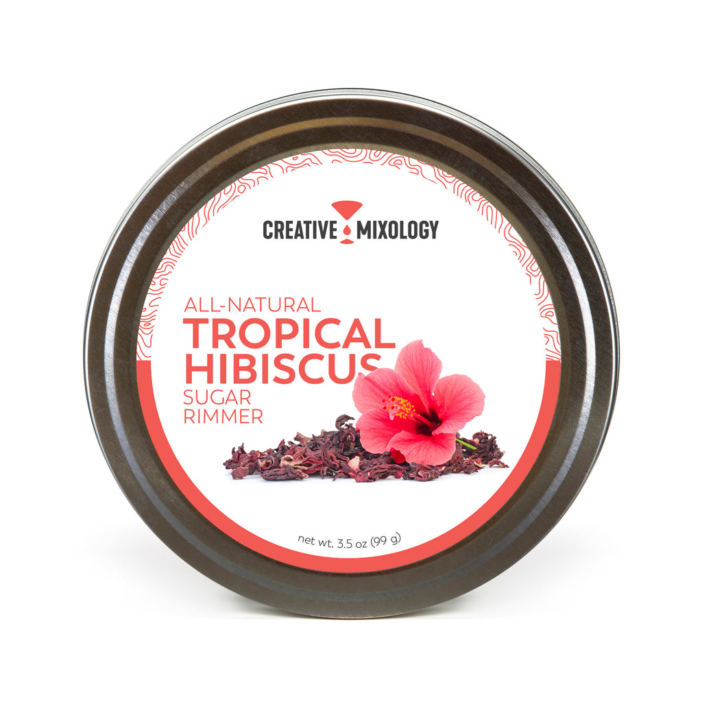 All-Natural Tropical Hibiscus Sugar Cocktail Rimmer