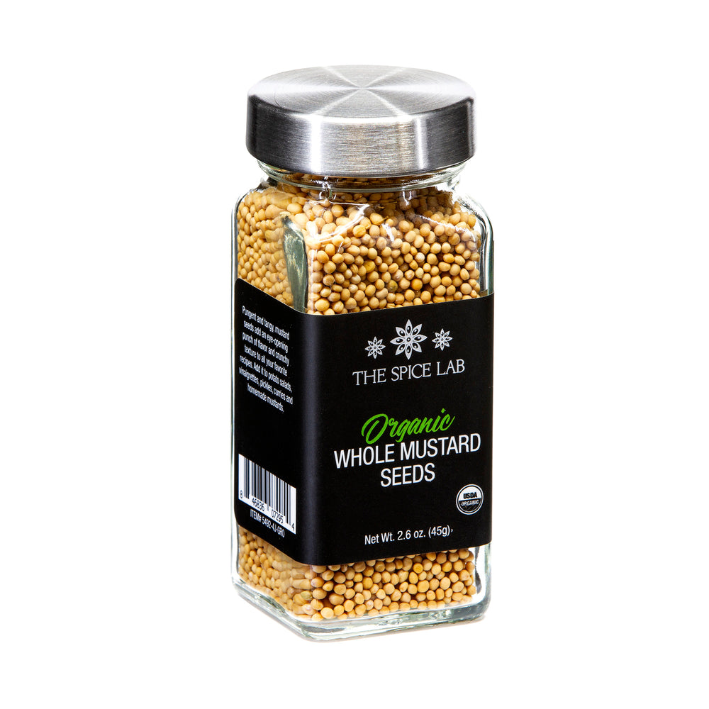 Organic Whole Mustard Seeds - 2.6 oz French Jar - 5492