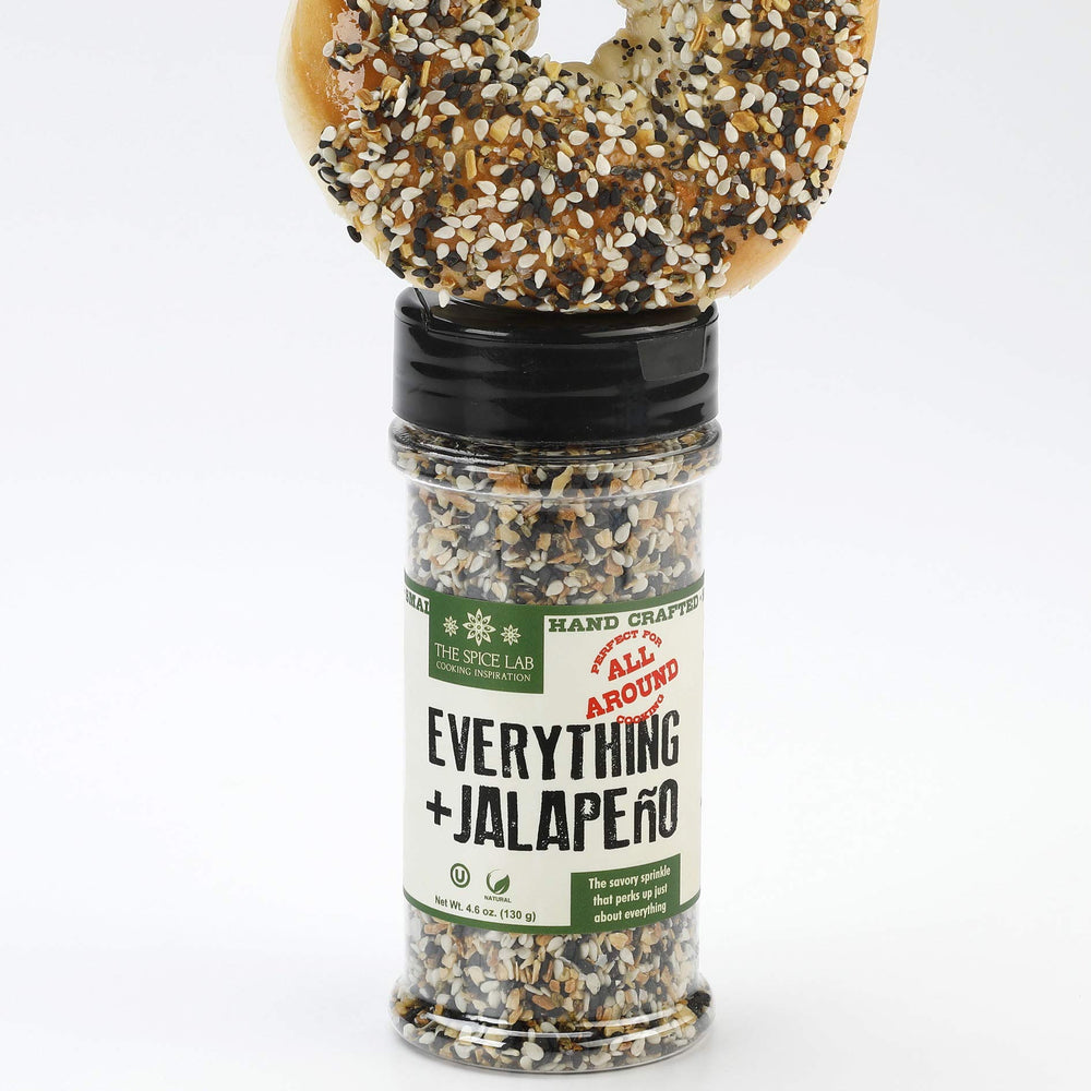 
                  
                    Load image into Gallery viewer, The Spice Lab Everything Bagel + Jalapeño Seasoning - 4.6 oz. Shaker Jar - 7120
                  
                