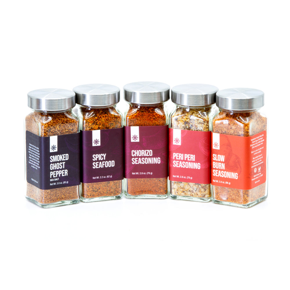 
                  
                    Load image into Gallery viewer, The Spice Lab Spicy BBQ Collection – Award Winners - 5-Flavor Gift Set – French Jars - 2183
                  
                