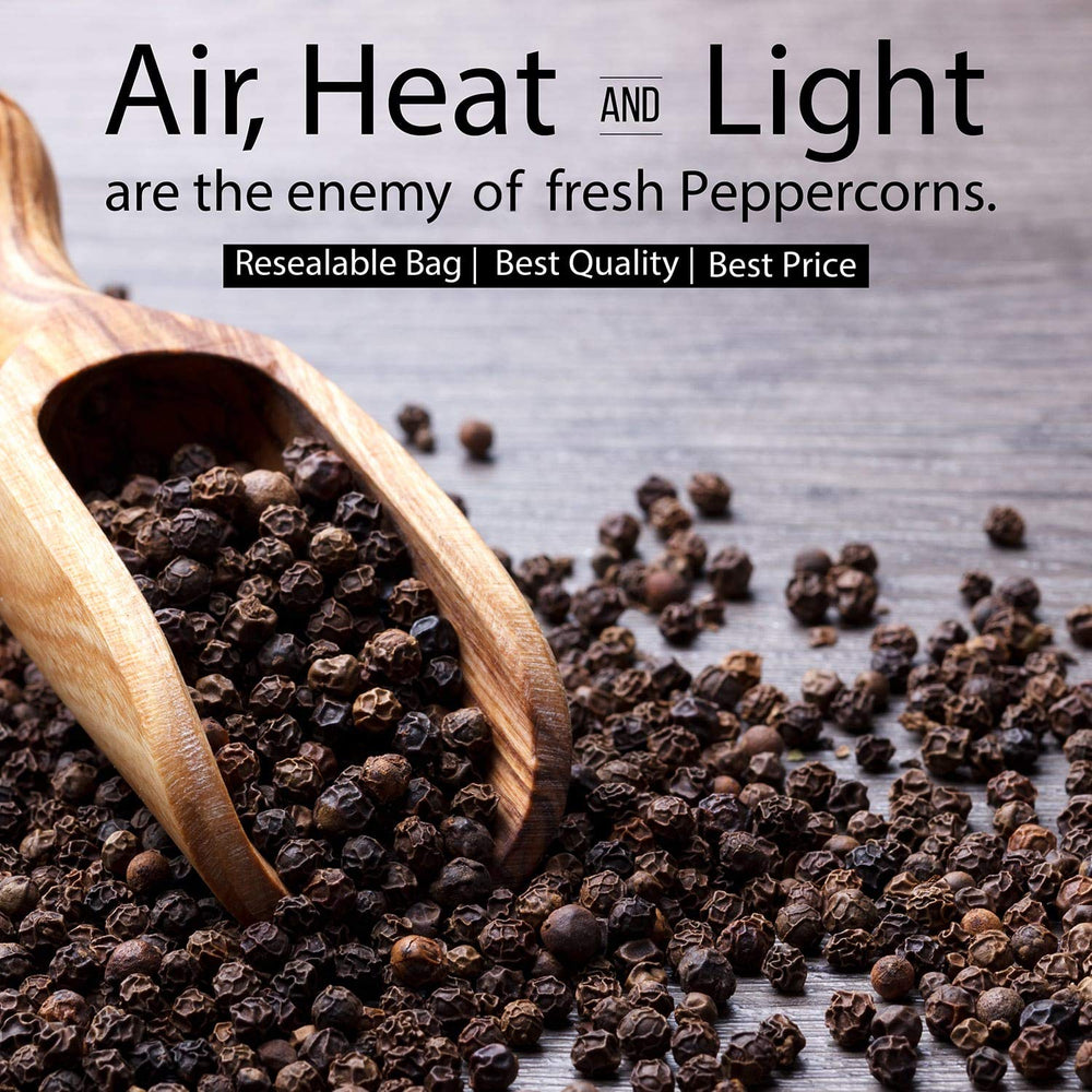 
                      
                        Black Tellicherry Peppercorns (Whole) for Grinder Refill
                      
                    