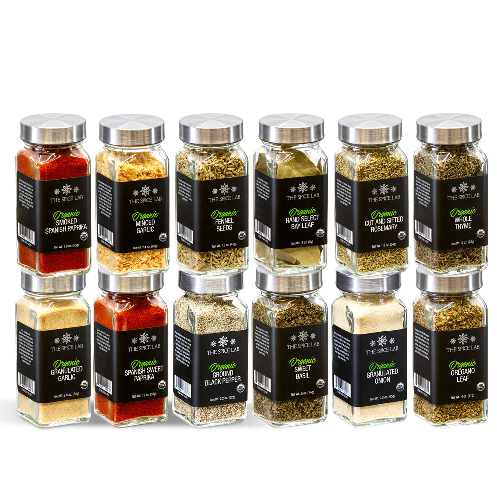 Organic Spice Set - 12 Jars