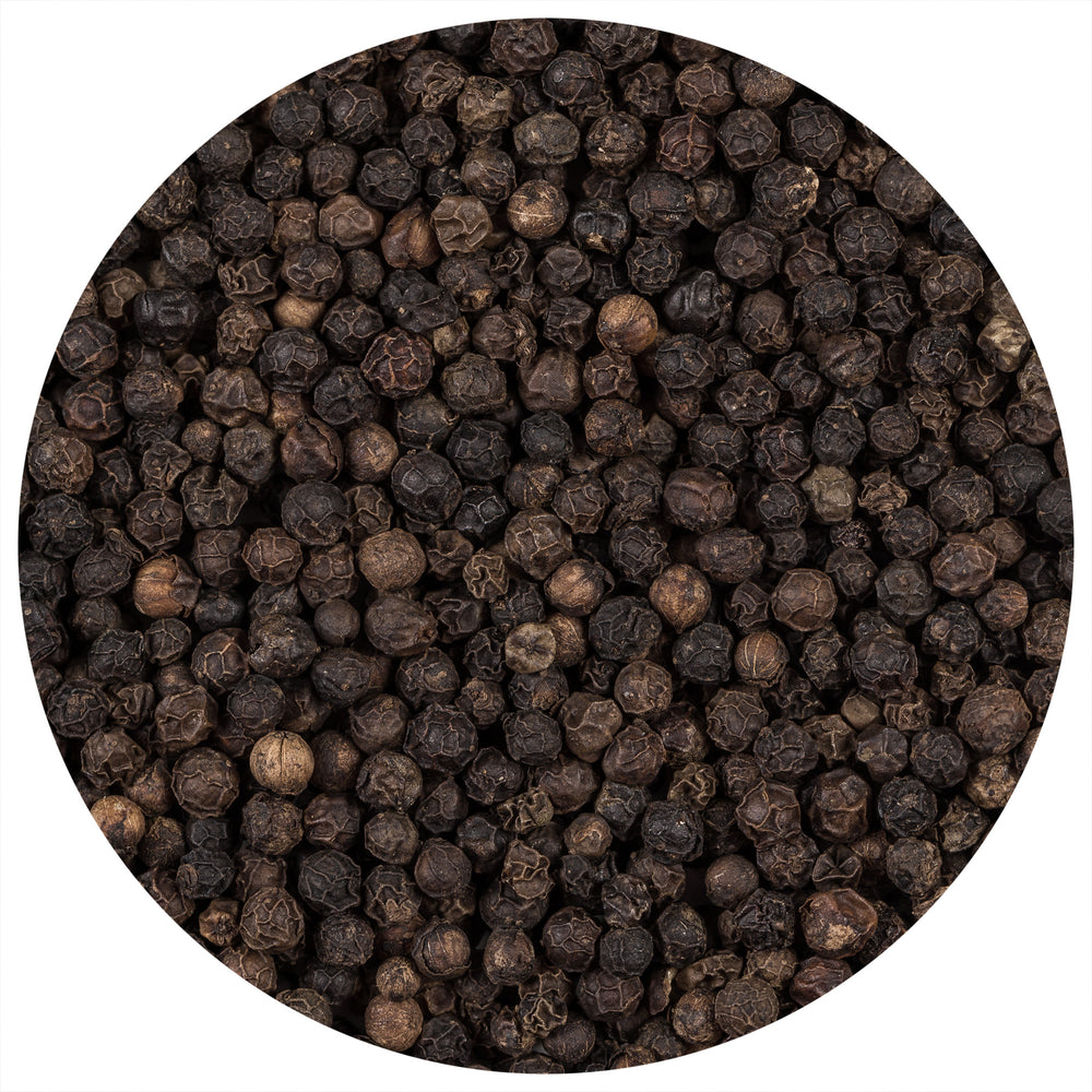 Whole Black Tellicherry Peppercorns for Grinder Refill